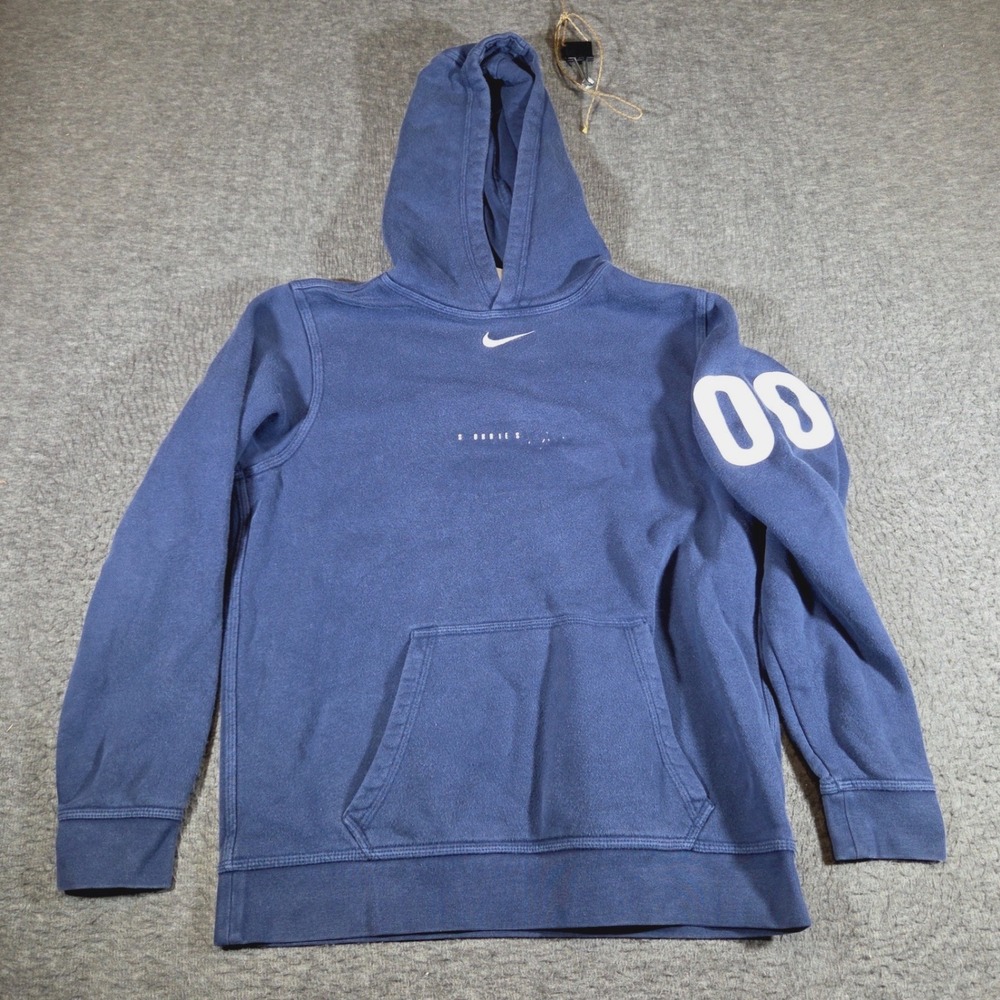 Nike Center Swoosh Pullover Hoodie Mens XL Blue 00 Graphic 598446-419 2014